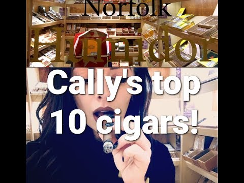 Cally's top 10 cigars in the Turmeaus Norfolk Humidor!