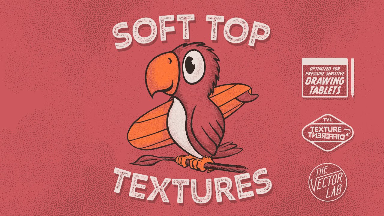 Procreate Brushes: SOFT TOP Textures for iPad
