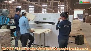 Máy cán vân gỗ 2 mặt Woodmaster- máy cán cước 2 mặt 6 tấc