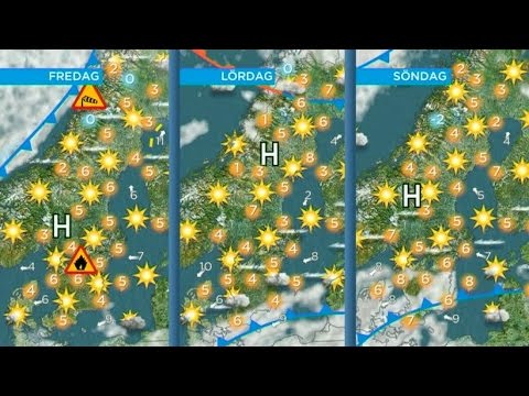 Många solar i helgens väderprognos - Nyhetsmorgon (TV4)