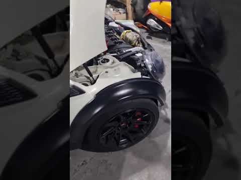 Mini R56 JCW Big Turbo Garrett GTX2860r & GMC Italy custom tubular manifold and downpipe.