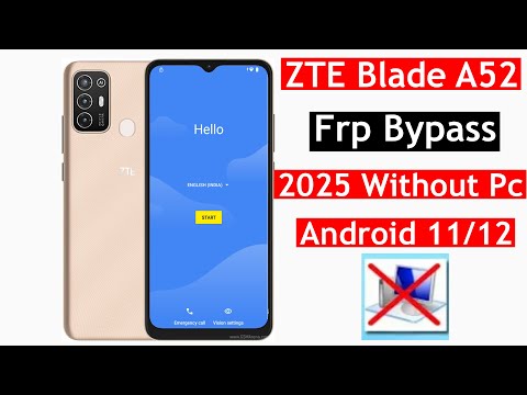 ZTE Blade A52 Frp Bypass || Zte blade a52 frp unlock without pc || Zte blade Frp Unlock 2025