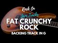Fat Crunchy Rock Backing Track For Guitar In G Minor