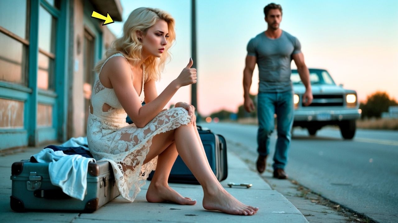 Down on His Luck Mechanic Gives a Ride to a Hitchhiker—Unaware She’s a Runaway Millionaire...