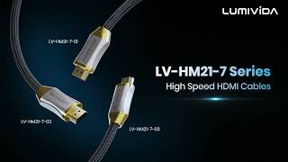 High Speed Male to Male HDMI Cable (LV-HM21-7—1M/3.3FT+2M/6.6FT+3M/9.8FT) |LUMIVIDA 