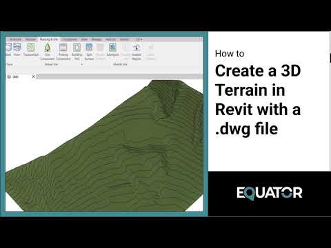 Creating Topography in Revit Using an AutoCAD (.dwg) File containing LiDAR Contour Data
