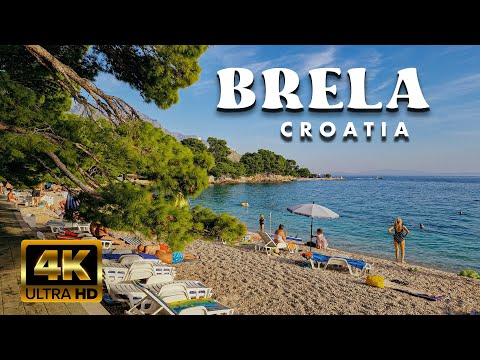 Discover Breathtaking Brela 🇭🇷 in 4K – Croatia's Hidden Coastal Gem - WALKING TOUR 4K