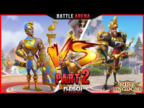 BattleArena - Ramesses VS Edward - Part2(Charles) - Who to invest in? - Rise of Kingdoms ROK Fleisch