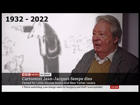 Jean-Jacques Sempé passes away (1932 - 2022) (France) - BBC News - 12th August 2022