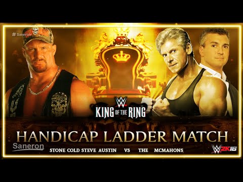 WWE 2K16 SHOWCASE - STONE COLD STEVE AUSTIN VS VINCE MCMAHON & SHANE MCMAHON