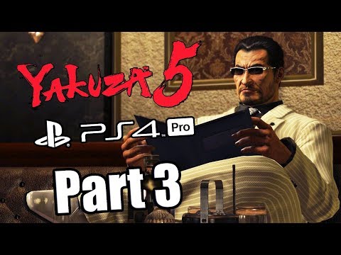 Yakuza 5 Remaster - English Walkthrough Part 3 PS4 PRO Gameplay [No Commentary]