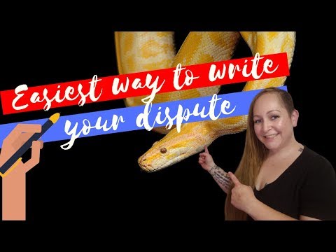 Simple-to-use dispute letter & reason guide for credit repair Video