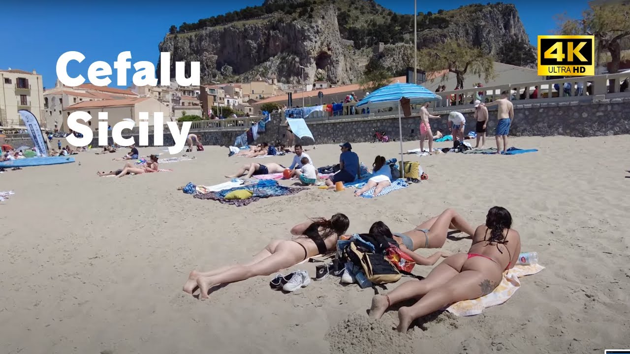 Cefalù, Sicily Walking Tour - 4K