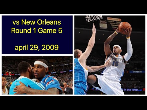 Carmelo Anthony 34 pts vs New Orleans Hornets Game 5 Highlights 2009 Playoffs (april 29, 2009)