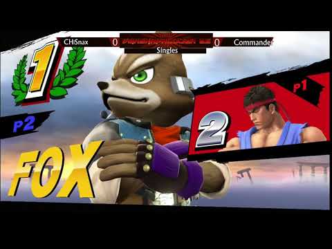 SmashaPalooza 26: Losers Finals - Snax (Ryu) vs Commander (Fox, Donkey Kong)