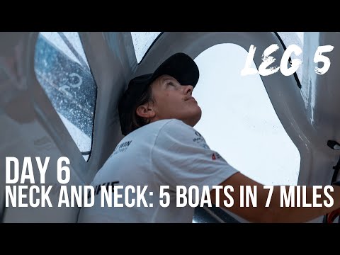 Neck and Neck: 5 Boats in 7 Miles - Day 6 of Leg 5 - The Ocean Race Europe