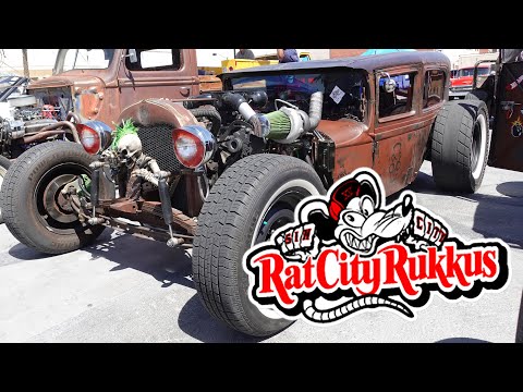 2022 Rat City Rukkus Car Show - Rat Rod Show - Part One - Las Vegas, NV - Rat Rod Car Show