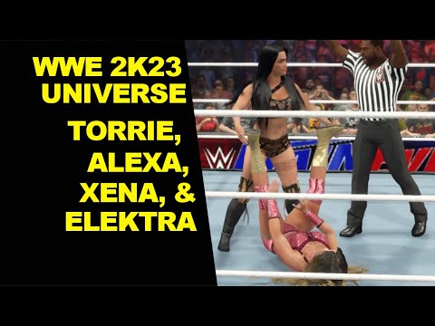 WWE 2K23 Universe: Torrie Wilson vs Alexa Bliss & Elektra Lopez vs Xena