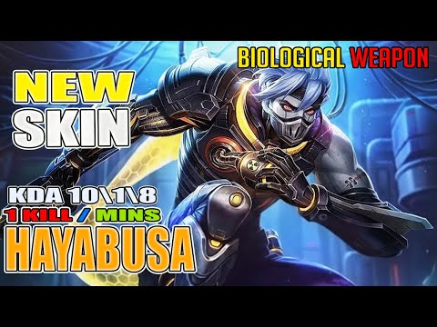 1 Kill Per Minute SICK Hayabusa Biological Weapon Gameplay |New Starlight Skin|Mobile Legends MLBB