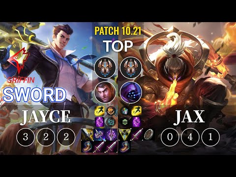 GRF Sword Jayce vs Jax Top - KR Patch 10.21