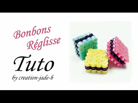 Tuto Perles à repasser (Hama) - Halloween Bonbons réglisse !