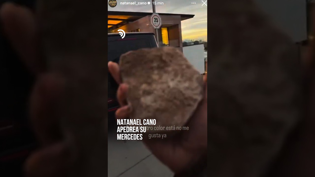 Natanael Cano destroza su Mercedes por el color 🚗💥