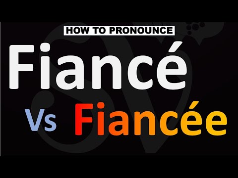 Part of a video titled How to Pronounce Fiancé vs Fiancée? - YouTube