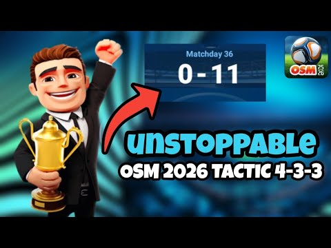 BEST OSM 2026 Tactic! ⚽️ | Online Soccer Manager 2026 Best Tactics - 433 OSM Meta Tactic 433A