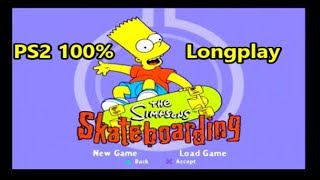 The Simpsons Skateboarding PS2 100% Longplay