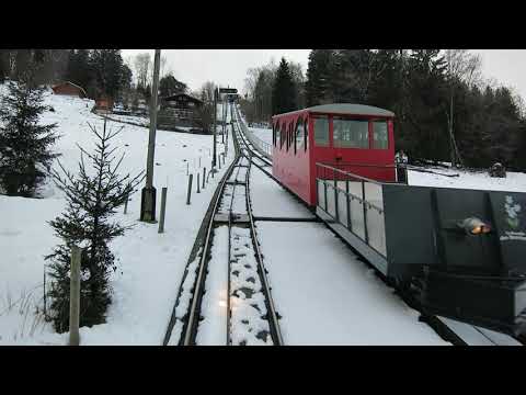 Standseilbahn 1833.01 Les Avants - Sonloup - Bergfahrt Winter 2020 - funiculaire