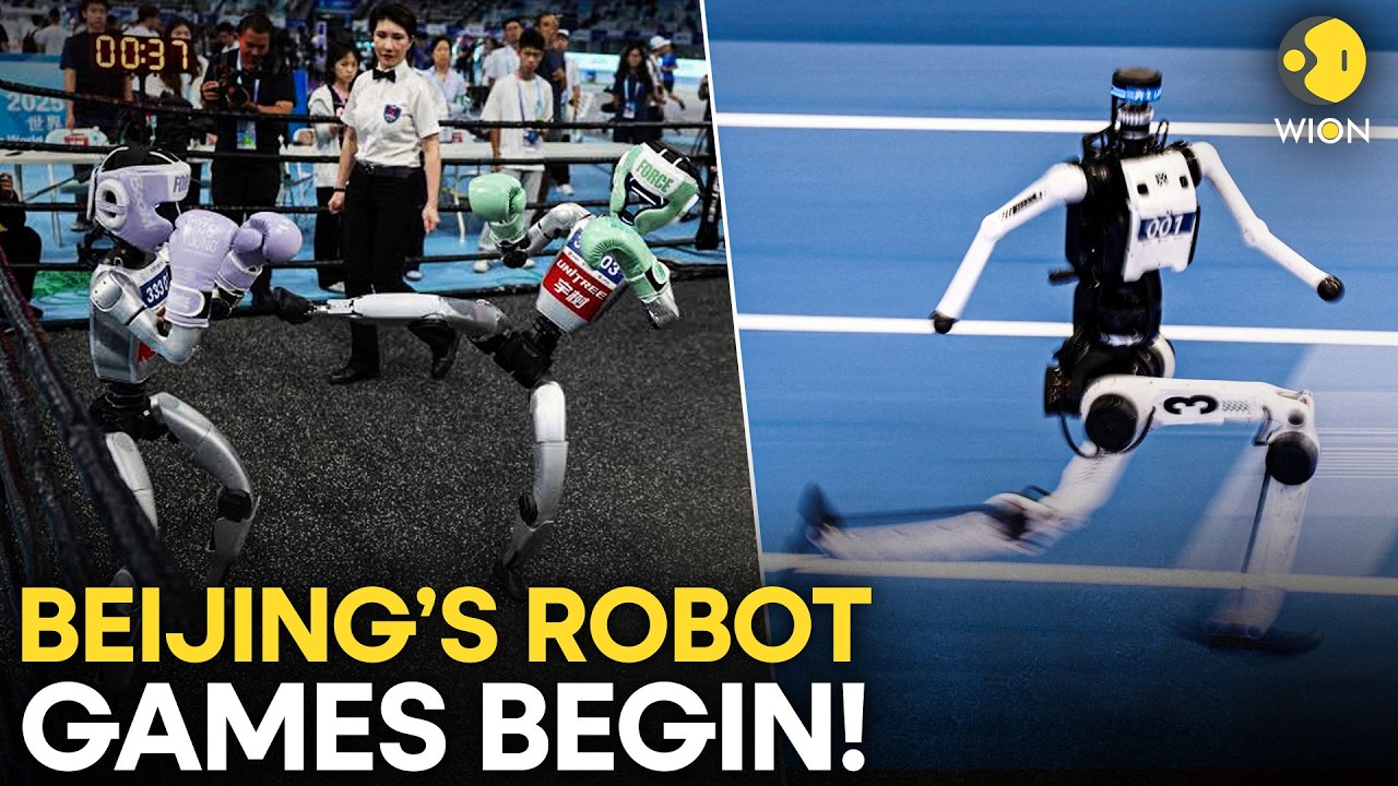 LIVE: Robots Take on Obstacle Races and Cheerleading at Beijing’s Humanoid Robot Games | WION Live