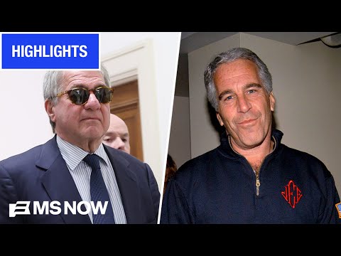 Watch billionaire Epstein associate WALK OUT of interview after getting subpoenaed | COMPILATION
