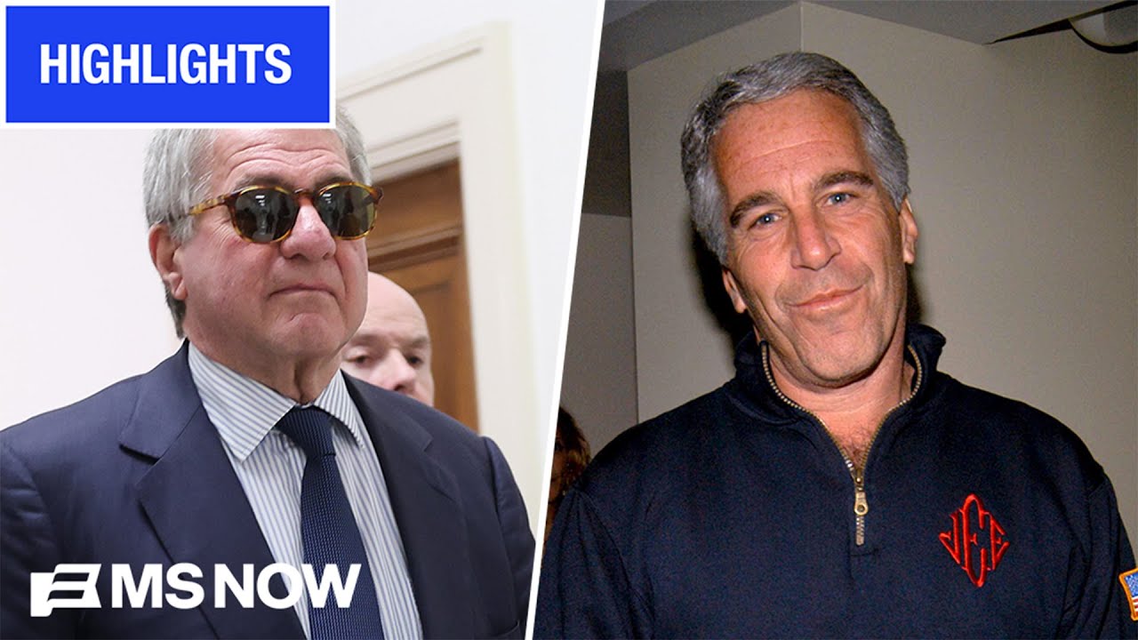 Watch billionaire Epstein associate WALK OUT of interview after getting subpoenaed | COMPILATION