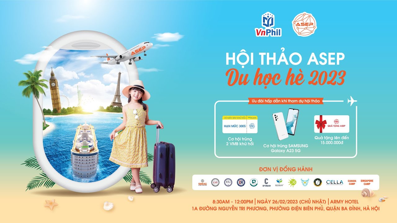 Hội Thảo ASEP - Du Học Hè Philippines 2023