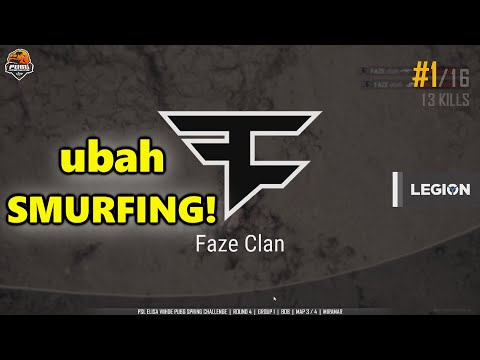 FaZe ubah, Fuzzface, Gustav & Aitzy - ubah SMURFING! - PUBG SPRING CHALLENGE - Group 1
