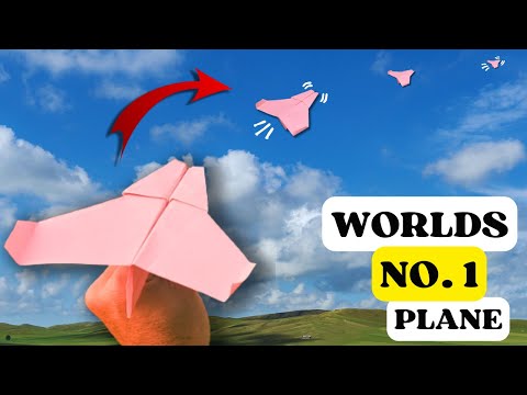 How to Make the WORLD CHAMPION Paper Airplane  — Flies Over 200 Feet!