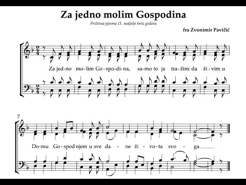 Za jedno molim Gospodina - Zbor Frame Hercegovina