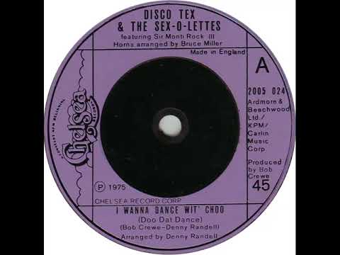 UK New Entry 1975 (92) Disco Tex And The Sex-O-Lettes - I Wanna Dance Wit' Choo Doo (Dat Dance)
