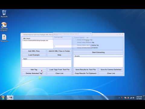 Extract Data & Text From Multiple XML Files Software