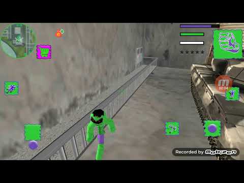 Green monster Stickman rope hero - Two tank good 😊 STICKMAN