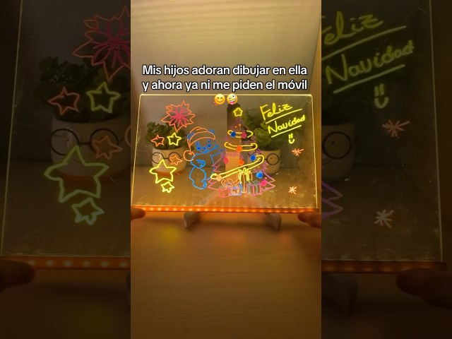 Vídeo relacionado con Tablero de Notas Acrílico,Tablero Acrílico Luminoso con Mensaje LED 30x20CM,Pizarra Luminosa,Pizarra de Mensajes con LED Luminosa,für Kinder,Kunstnotiztafel für Büro Schule Haus Cafe