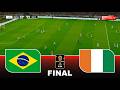 BRAZIL Vs COTE D IVOIRE FIFA WORLD CUP 2026 FINAL Full Match All Goals Pes 21 Gameplay