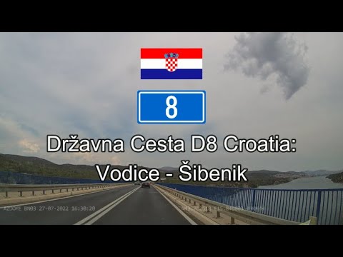 Croatia D8 Jadranska Magistrala: Vodice - Šibenik.