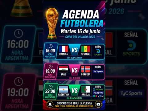 LOS PARTIDOS DE HOY EN EL MUNDIAL⚽️🔥 #futbol #mundial2026 #viral #fifa #worldcup #argentina #shorts