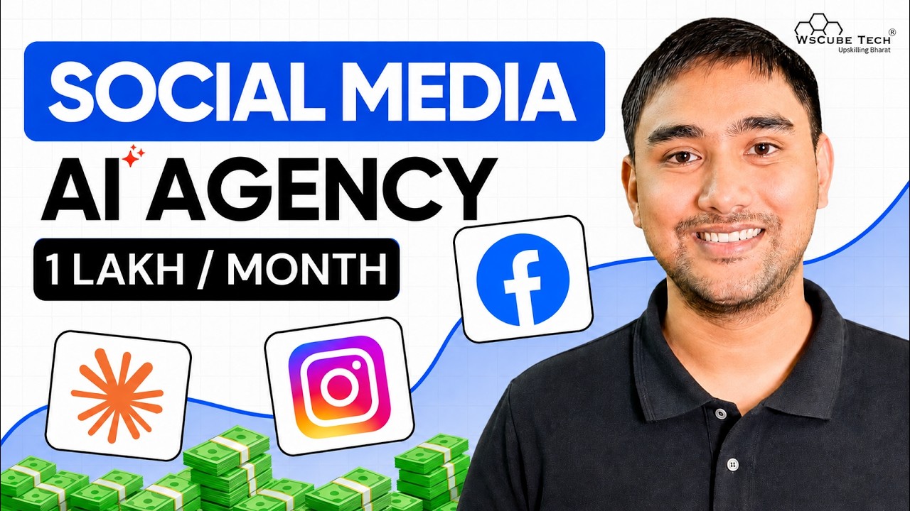 How to Start a Social Media Marketing Agency with AI (₹1 Lakh/Month)