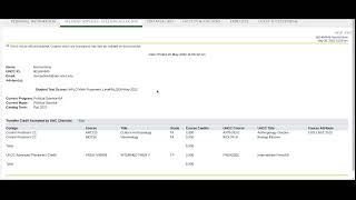 Finding and reading your advising transcript