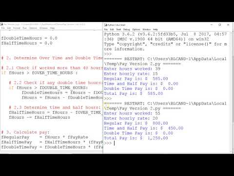 Python If Conditional Statements Payroll Version 2