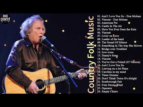 DonMclean Greatest Hits Full Album - Folk Rock And Country Collection 70's/80's/90's Don Mclean