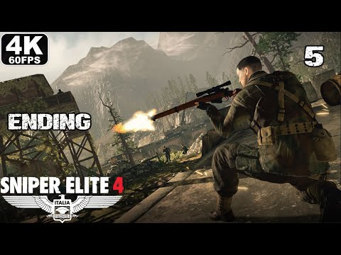 SNIPER ELITE 4 ENDING Gameplay Walkthrough Part 5 - FULL GAME [4K 60FPS] - No Commentary