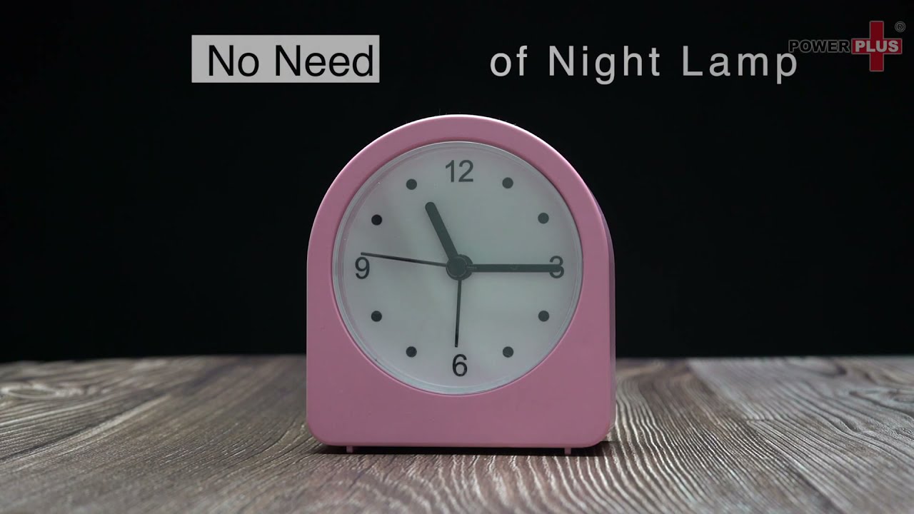 Rechargeable Night lamp Alarm clock with 3 Level backlight by Power Plus